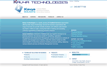 Tablet Screenshot of kavyasolutions.com